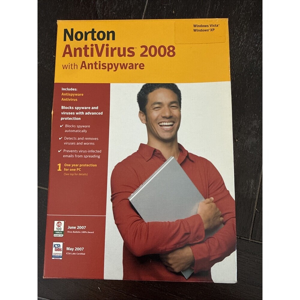 Symantec Notron AntiVirus 2008, CD Edition, for Windows XP Home / Pro